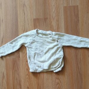 Zara Cream Knit Sweater Classic Design